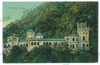 1680 - TISMANA, Gorj, Monastery - old postcard - used - 1914 foto