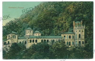 1680 - TISMANA, Gorj, Monastery - old postcard - used - 1914 foto