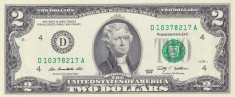 Bancnota Statele Unite ale Americii 2 Dolari 2009 (&amp;quot;D&amp;quot; = Cleveland) - PNew UNC foto