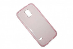 Husa Samsung Galaxy S5 mini G800 - ultra slim 0.3 mm silicon roz foto