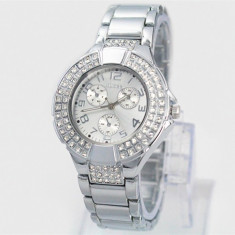 CEAS DAMA GUESS PREMIUM MULTIZONE ALL SILVER EDITION-SUPERB-COLECTIE NOUA !!! foto