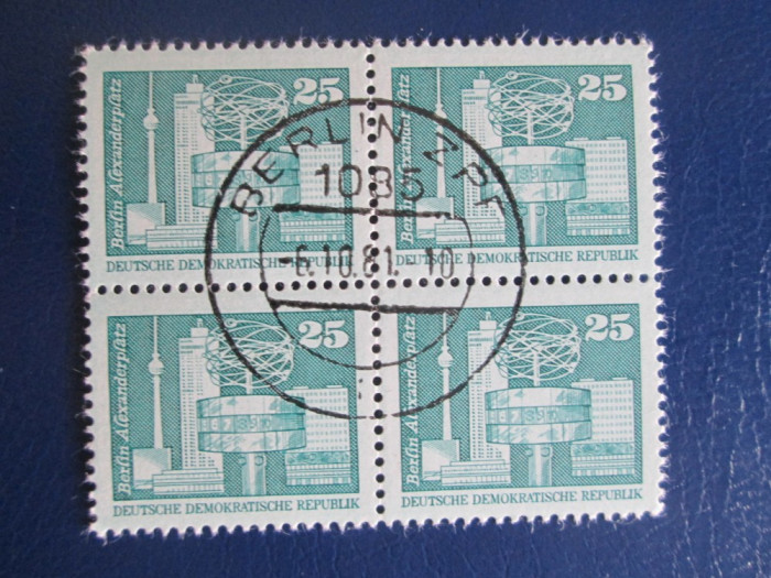 TIMBRE GERMANIA BLOC STAMPILAT