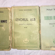 M. SADOVEANU FRATII JDERI 3 VOLUME 1945-1947 exemplare numerotate