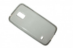 Husa Samsung Galaxy S5 mini G800 - ultra slim 0.3 mm silicon fumuriu foto