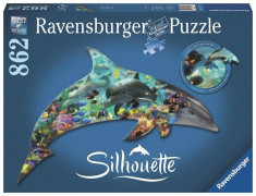 Puzzle Contur Delfin, 862 Piese foto