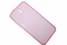 Husa HTC Desire 610 - ultra slim 0.3 mm silicon roz foto