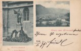 BRASOV SALUTARI DIN BRASOV STATUIA J. HONTERUS PANORAMA CLASICA CIRCULATA 1899