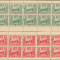 Romania 1924 Set 2 minicoli de 10 timbre Hohe Rinne, Posta Locala Paltinis
