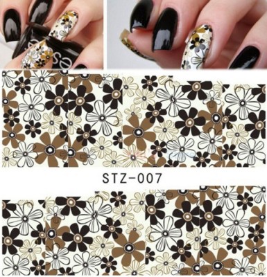 Stickere Abtibilduri Tatuaje Pe Baza De Apa Flowers Unghii Naturale