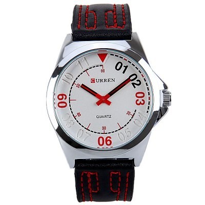 Ceas CURREN 8153 - Barbatesc, Curea Piele, Quartz, Analog, Nou foto
