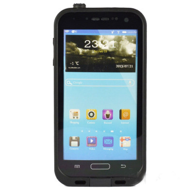 Toc subacvatic impermeabil negru Samsung Galaxy S4 i9500 + folie protectie ecran foto