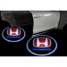 Honda, set LED logo laser auto, portiera, pe timp de noapte, welcome light foto