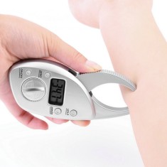CLESTE aparat PLICOMETRU electronic masura procent grasime corporala FAT CALIPER foto