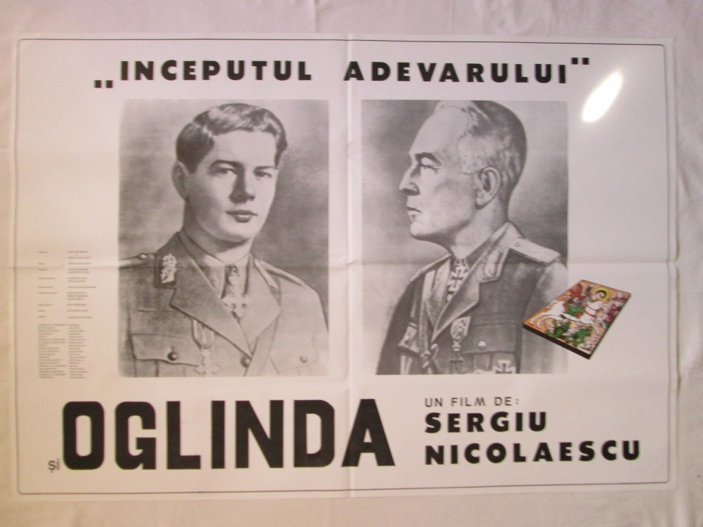 Afis cinema vechi Oglinda, afis film - Sergiu Nicolaescu Regele si  Maresalul | arhiva Okazii.ro