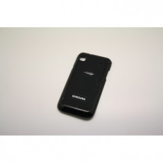 Pachet Capac spate Samsung Galaxy S1 I9000 original alb negru + folie sticla foto