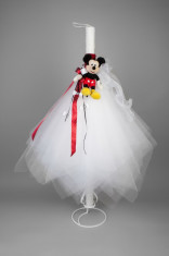 Lumanare botez Mickey Mouse foto