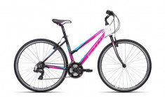 Bicicleta dama CTM Maxima 1.0, 2016, cadru 18&amp;quot;, negru / roz Cod Produs: 037.94 foto