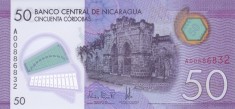 Bancnota Nicaragua 50 Cordobas 2014 - P211 UNC (polimer) foto