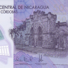 Bancnota Nicaragua 50 Cordobas 2014 - P211 UNC (polimer)