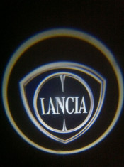 Lancia, set LED logo laser auto, portiera, pe timp de noapte, welcome light foto