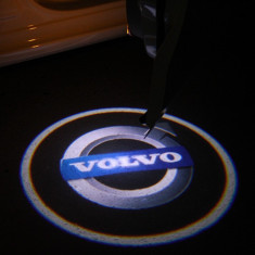 Volvo, set LED logo laser auto, portiera, pe timp de noapte, welcome light foto