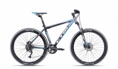 Bicicleta CTM Quadra 3.0 , negru/bleo mat , cadru 18&amp;quot; Cod Produs: 032.75 foto