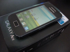 SAMSUNG GALAXY ACE MODEL S5830 / NEGRU / NOU foto