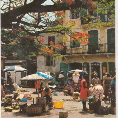 bnk cp Martinica - carte postala circulata 1987 spre Romania - aerofilatelie