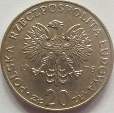 Moneda 20 Zloti - POLONIA, anul 1976 *cod 1763 foto