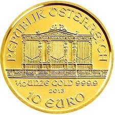 Moneda aur 24K Vienna Philharmonic 1/10 uncii foto