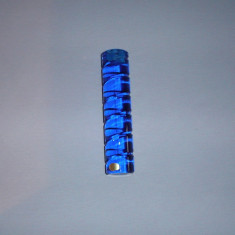 Suport lumanare Rosenthal din cristal albastru