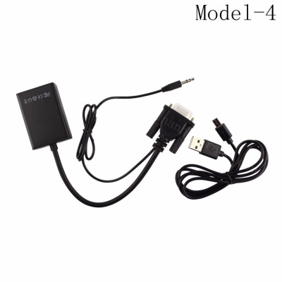 Adaptor Convertor VGA + jack audio la HDMI model 2019, vga la hdmi foto