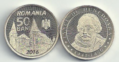 ROMANIA 50 BANI 2016 , IANCU DE HUNEDOARA - UNC [ B ] din fisic , necirculata foto