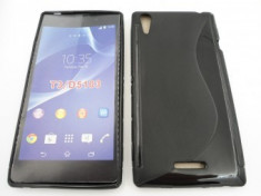 Toc silicon S-Case Sony Xperia T3 Negru foto