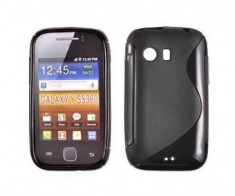 Toc silicon S-Case Samsung Galaxy Y S5360 Negru foto