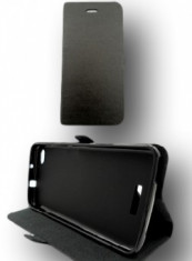 Husa FlipCover Stand Magnet Lenovo A328 Negru foto