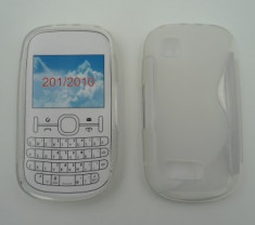 Toc silicon S-Case Nokia Asha 200 / Asha 201 Transparent foto
