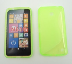 Toc silicon S-Case Nokia Lumia 630 / Nokia Lumia 635 Verde foto