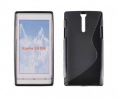 Toc silicon S-Case Sony Xperia S LT 26i Negru foto