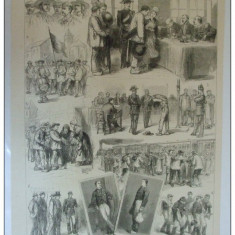 Grafica 22 aprilie 1876 The Graphic sistem inrolare armata Franta