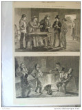 Grafica 3 iunie 1876 The Graphic California joc de carti armonica dans muzica