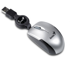Mouse Genius Micro Traveler USB argintiu foto