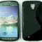 Toc silicon S-Case Samsung I9295 Galaxy S4 Active Negru