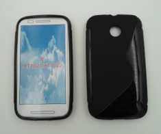 Toc silicon S-Case Motorola Moto E Negru foto