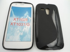 Toc silicon S-Case Motorola Moto G Negru foto