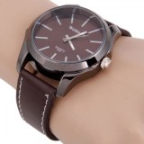 Ceas WOMAGE - Barbatesc, Quartz, Casual, Curea Piele PU, Analog, NOU, Piele - imitatie