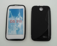 Toc silicon S-Case HTC Desire 310 Negru foto