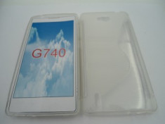 Toc silicon S-Case Orange Yumo Transparent foto