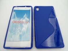 Toc silicon S-Case Sony Xperia Z2 Indigo foto
