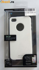 husa protectie SGP CASE alba 4 iphone 4 4S + folie protectie ecran foto